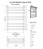 Полотенцесушитель Just Shelf (н.р.1") 80/40  INDIGO интернет магазин сантехники BATHPOINT