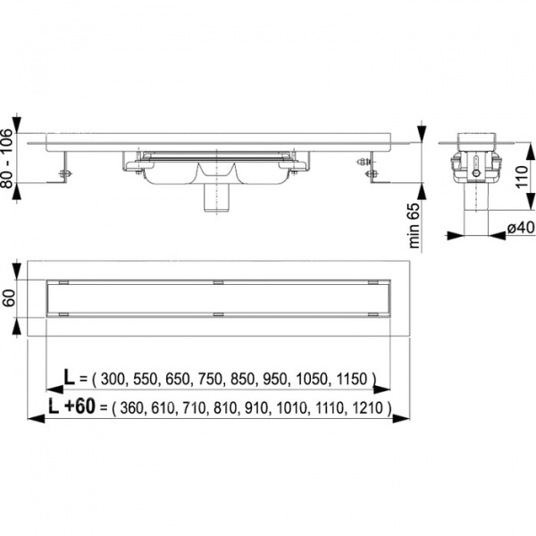  Alcaplast  95  интернет магазин сантехники BATHPOINT