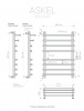 Полотенцесушитель Askel (в.р.1/2") 80/50  INDIGO интернет магазин сантехники BATHPOINT