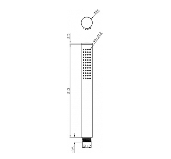 лейка Ravak Chrome  2.6 интернет магазин сантехники BATHPOINT