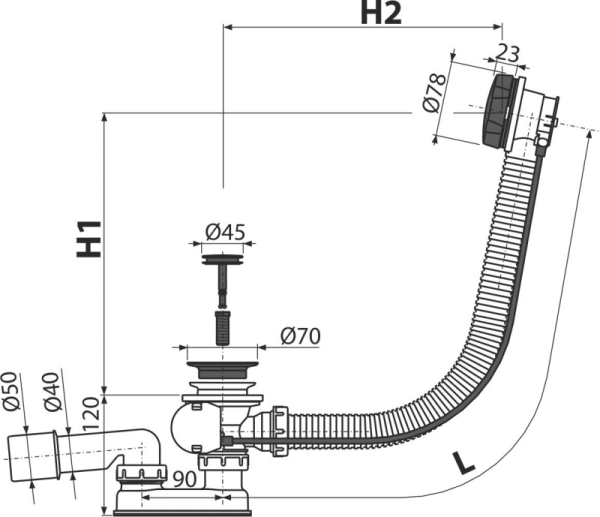  Alcaplast  12  интернет магазин сантехники BATHPOINT