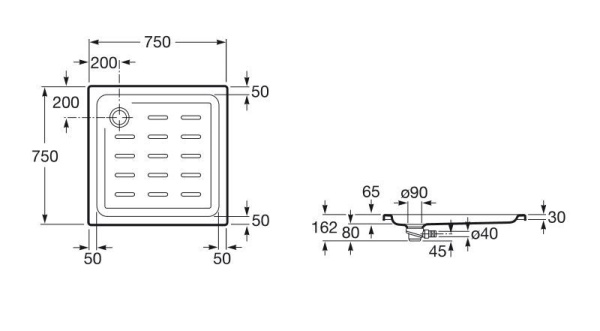  Roca Easy 75 75 интернет магазин сантехники BATHPOINT