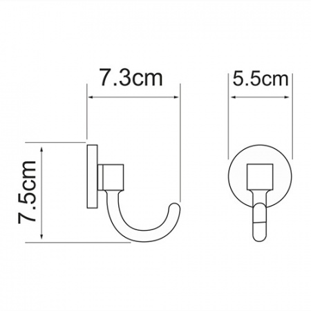 Rhein K-6223 Крючок интернет магазин сантехники BATHPOINT