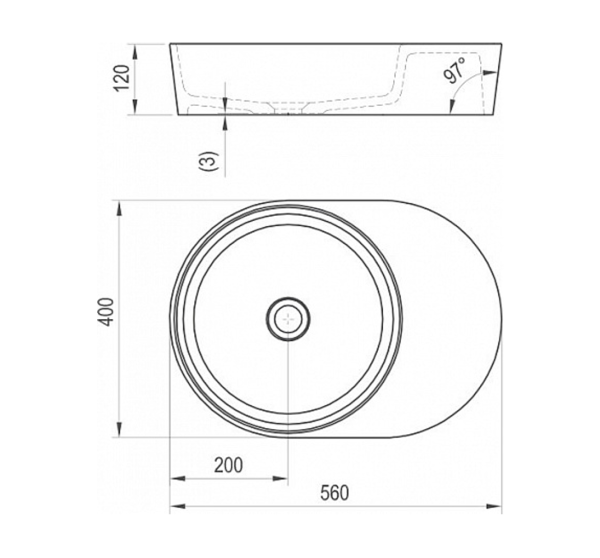 Раковина Ravak Moon  56 интернет магазин сантехники BATHPOINT