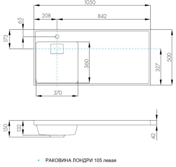  Aquaton Лондри 500 1050 интернет магазин сантехники BATHPOINT