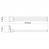 Leine K-5031WHITE Держатель полотенец двойной интернет магазин сантехники BATHPOINT