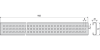 Решетка для дренажного желоба 75 мм оцинкованная сталь ALCAPLAST ADZ-R103 интернет магазин сантехники BATHPOINT