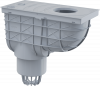 Ливнеотвод 300х155/110 мм сток прямой серый ALCAPLAST AGV1S