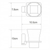 Leine K-5028WHITE Подстаканник одинарный интернет магазин сантехники BATHPOINT