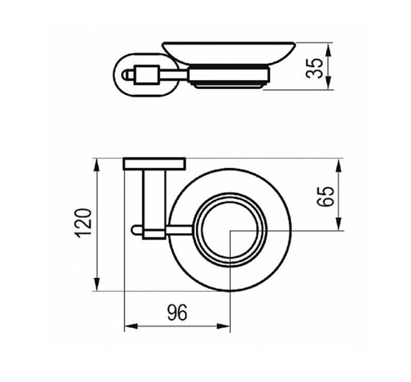 Мыльница Ravak Chrome  15.1 интернет магазин сантехники BATHPOINT