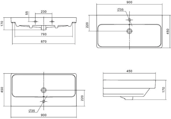 Santek Адриана 900 450 интернет магазин сантехники BATHPOINT