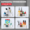 Полка для ванны и душа Raglo R340.02 прямая с крючками,хром интернет магазин сантехники BATHPOINT