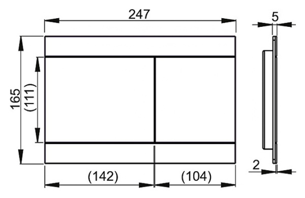  Alcaplast Flat  24.7 интернет магазин сантехники BATHPOINT
