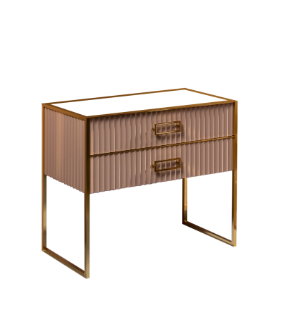 Тумба Armadi Art Monaco 100 см h74 см капучино глянец + золото под раковину чашу 867-100-CPG