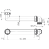Соединение экономящие пространство 6/4” AlcaPlast P109 интернет магазин сантехники BATHPOINT