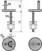 Петли для сидения A66 A67 ALCAPLAST Z0137B-ND интернет магазин сантехники BATHPOINT