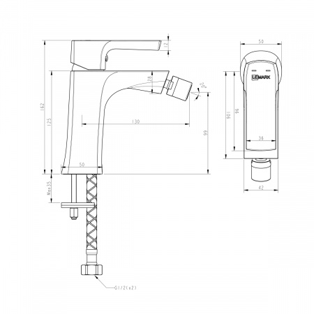 Смеситель Lemark Ursus LM7208BL для биде интернет магазин сантехники BATHPOINT