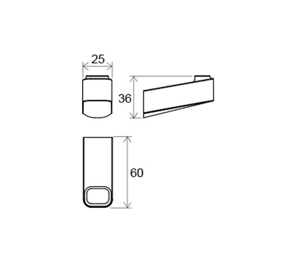 Крючок Ravak 10°  2.5 интернет магазин сантехники BATHPOINT