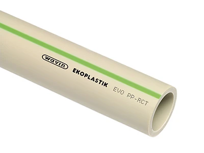 Труба полипропиленовая цельнопластиковая EKOPLASTIK EVO S4 PP-RCT 110х12,3 для холодной и горячей воды до 70гр