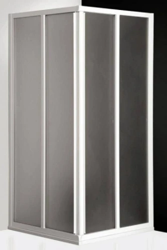 Душевой уголок 90х90 Roltechnik Eco Line LS2/900-04-04 профиль белый полистирол матовый