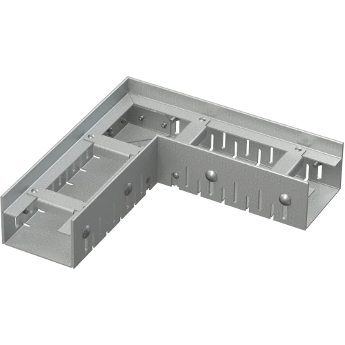Дренажный угловой желоб 75 мм регулируемый оцинкованная сталь ALCAPLAST ADZ101VR
