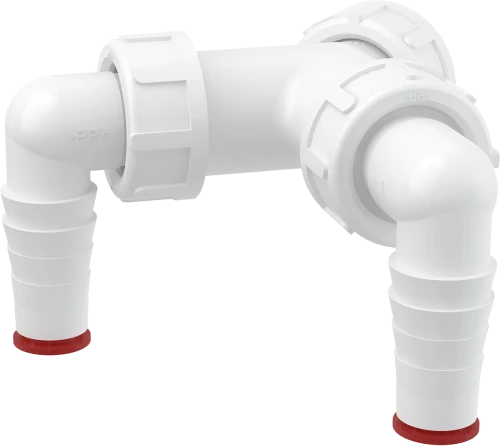 Колено с двумя штуцерами G1"/17–23 AlcaPlast P148