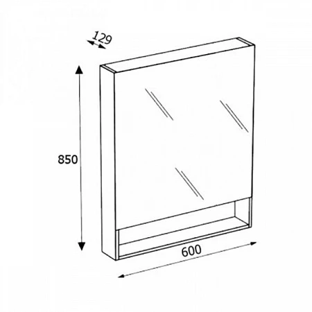 Зеркальный шкаф Roca Gap  60 интернет магазин сантехники BATHPOINT