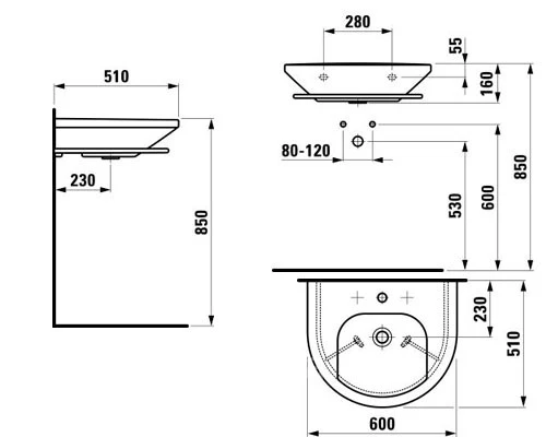  Laufen Living  60 интернет магазин сантехники BATHPOINT