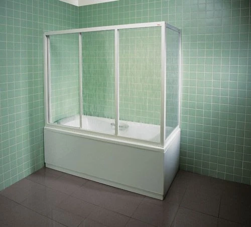 Перегородка (шторка, ширма) на борт ванны Ravak Supernova AVDP3-170 профиль сатин матовое стекло 40VV0U0241