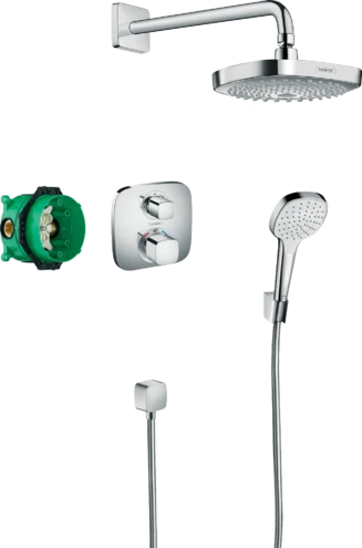 Душевая система со смесителем Hansgrohe Croma Select E\Ecostat E 27294000
