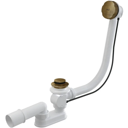 Сифон для ванны автомат AlcaPlast A55ANTIC-120-RU-01