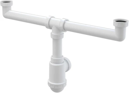 Сифон для двойной мойки AlcaPlast A448