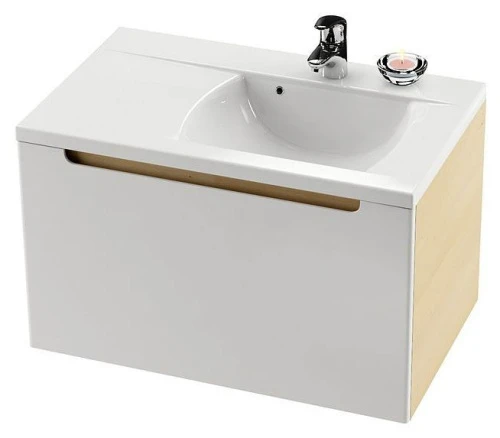 Умывальник подвесной, из литого мрамора Ravak Classic 800 левый XJDL1180000