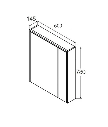 Зеркальный шкаф Roca Ronda  60 интернет магазин сантехники BATHPOINT