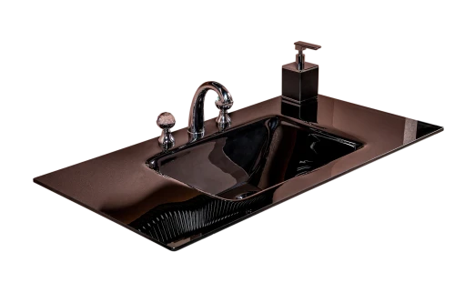 Раковина-столешница стекло 100 см Armadi Art моноблок BLACK 852-100-B
