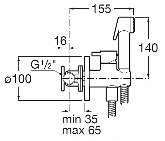 Гигиенический душ Roca Be-Fresh   интернет магазин сантехники BATHPOINT