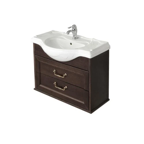 Тумба под раковину Roca America Evolution W 85 дуб темный ZRU9302952