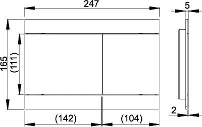 Клавиша для инсталляции ALCAPLAST FUN бронза