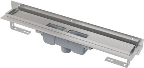 Водоотводящий желоб с гидрозатвором к стенке нержавейка ALCAPLAST APZ1004-950 горизонтальный выпуск DN50