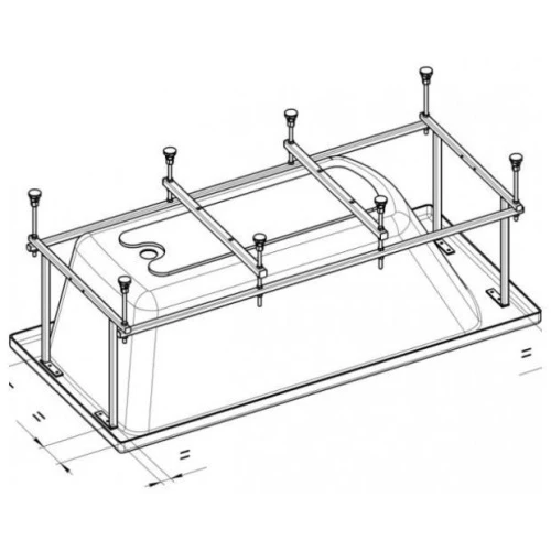 Монтажный набор Roca BeCool 170x80 для ванны ZRU9302853