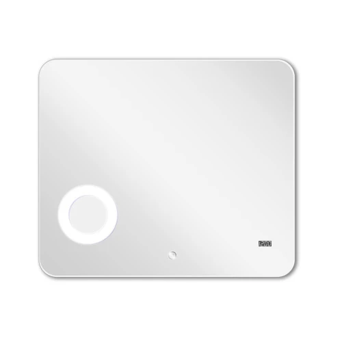 Зеркало "Элио 80" с подсветкой, часами, ув.зеркало