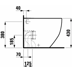 Чаша Laufen Palomba 56 36 интернет магазин сантехники BATHPOINT