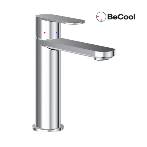 Смеситель для умывальника Chrome II 014.01CR BeCool, 175 мм, хром X070448