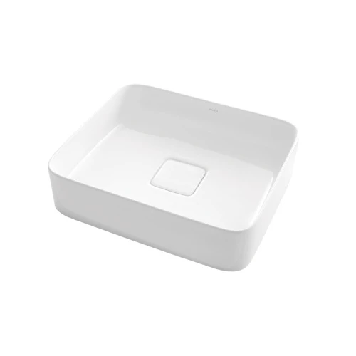 ДЖОЙ, накладной умывальник для установки на столешнице, керамический, 46х39х12 см