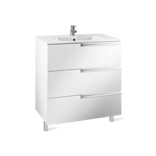 Тумба под раковину Roca Victoria Nord Ice Edition 80 3 ящика ZRU9302835