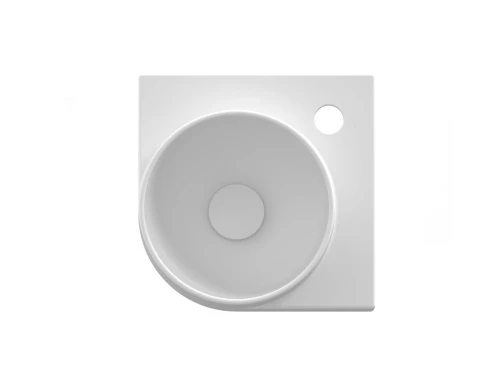 Умывальник Ravak Yard 280 (280х280х125) угловой, подвесной, белый матовый XJX0E228001