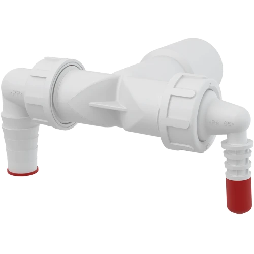 Колено с двумя штуцерами DN40/32 / 8–23 AlcaPlast P156Z