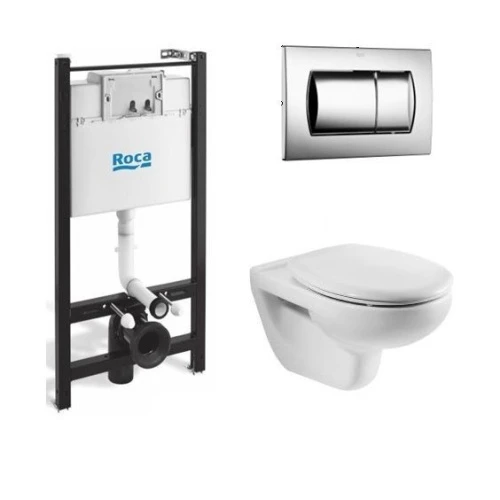 Комплект Roca Victoria ПЭК 7893100000 инсталляция + унитаз + сиденье+ кнопка
