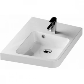 Умывальник подвесной из литого мрамора Ravak BE HAPPY II левый XJAL1100001