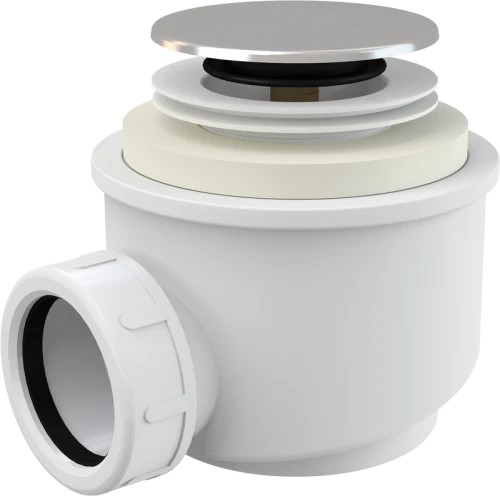 Cифон для душевого поддона Click Clack хром AlcaPlast A466-50